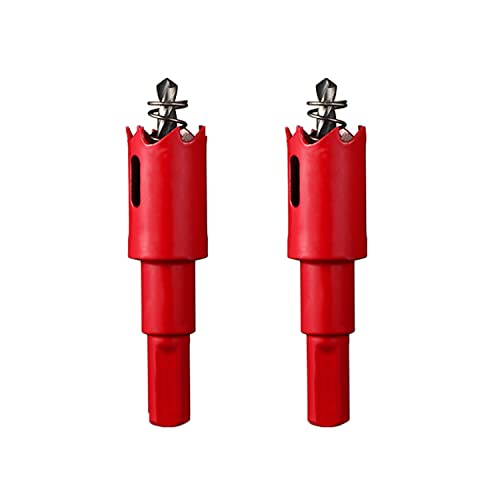 Lochsäge, 2 Stück HSS-Bimetall-Lochsäge, Lochsäge mit 20–28 mm Durchmesser, geeignet for Schneiden von Holz, Kunststoff und Blech(Diameter 21mm) von SDGBCXD