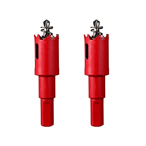 Lochsäge, 2 Stück HSS-Bimetall-Lochsäge, Lochsäge mit 20–28 mm Durchmesser, geeignet for Schneiden von Holz, Kunststoff und Blech(Diameter 22mm) von SDGBCXD