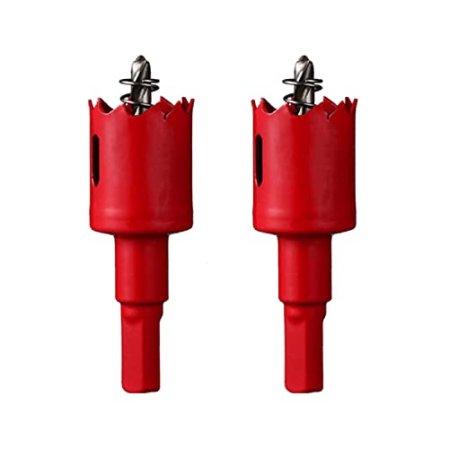 Lochsäge, 2 Stück HSS-Bimetall-Lochsäge, Lochsäge mit 20–28 mm Durchmesser, geeignet for Schneiden von Holz, Kunststoff und Blech(Diameter 25mm) von SDGBCXD