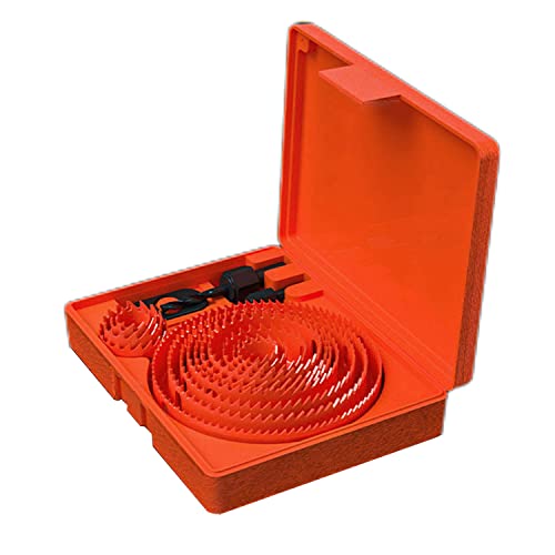 Lochsäge, Bimetall-Lochsäge, Lochöffner, Lochsägen-Schneidwerkzeug, geeignet for Aluminium, 0,5 mm, Kunststoff, Holz und andere Öffnungen(13 Piece set) von SDGBCXD
