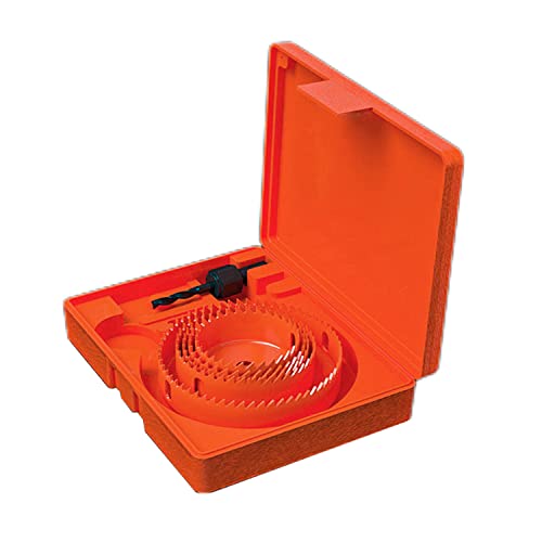 Lochsäge, Bimetall-Lochsäge, Lochöffner, Lochsägen-Schneidwerkzeug, geeignet for Aluminium, 0,5 mm, Kunststoff, Holz und andere Öffnungen(5 Piece set) von SDGBCXD