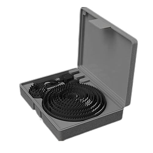Lochsäge, Bimetall-Lochsäge, Lochöffner, Lochsägen-Schneidwerkzeug, geeignet for Gipskartonplatten und dünne Platten, 10 mm Öffnung(13 Piece set) von SDGBCXD