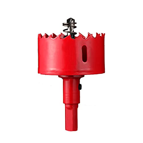 Lochsäge, HSS-Bimetall-Lochsäge, geeignet for einfachen Bohren von Holz, Kunststoff, Trockenbauwänden und dünnem Metall, Lochsäge mit Durchmesser 42–55 mm(Diameter 53mm) von SDGBCXD