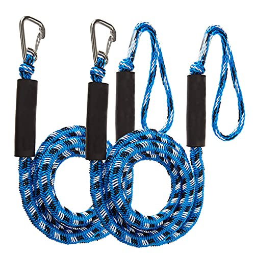 Marine-Seil, 2Pcs Set Bungee Dock Linie 4 ft 2 Seile Seil Bungee-seil Dockline Boote Kajak Zubehör(Grün) von SDGBCXD