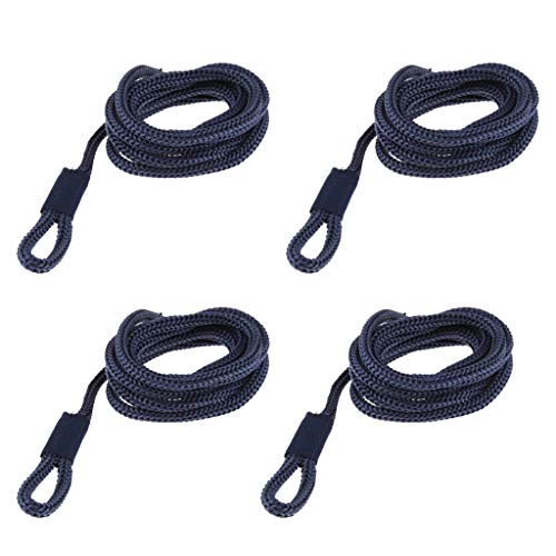 Marine-Seil, 6mm * 1,5 M Boot Fender Linie Doppel Geflochtene Marine Festmacher for Yacht Zubehör(4pcs) von SDGBCXD