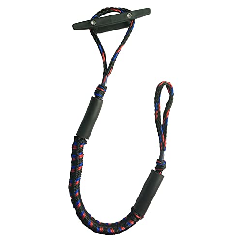 Marine-Seil, Bungee Dock Line Dehnbares Festmacherseil Boots-Dock-Leine Ankerseil Boot Cords Stretch Fischerbootzubehör(Red Black Blue) von SDGBCXD