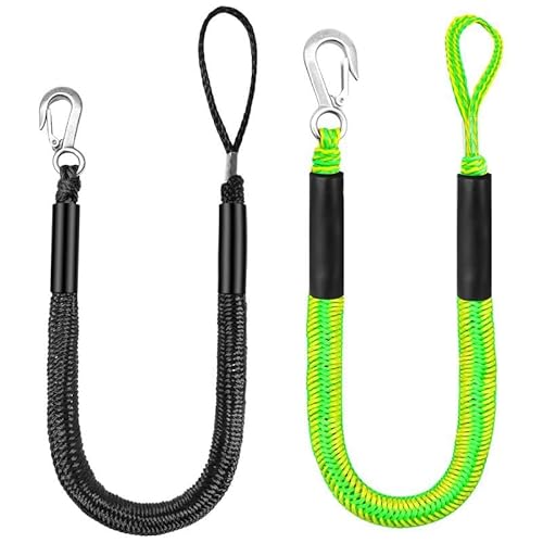 Marine-Seil, Docklinien Schnüre Dockingseil for Kajak-Wasserfahrzeuge, Ski, Ponton, Kanu, Motorboot, Festmacher, Zubehör(Black) von SDGBCXD