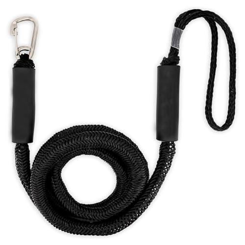 Marine-Seil, For Kajak Wasserfahrzeuge SeaDoo Jet Ski Ponton Kanu Power Boot Festmacher Seil Zubehör(Black) von SDGBCXD
