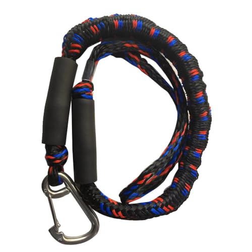 Marine-Seil, For Kajak Wasserfahrzeuge SeaDoo Jet Ski Ponton Kanu Power Boot Festmacher Seil Zubehör(Black Red) von SDGBCXD