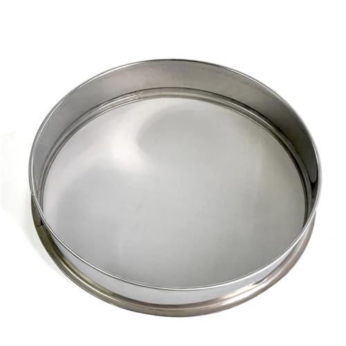 Mehlsieb， 10/20/30 cm Edelstahl-Filtersieb 80/100/120 Maschenweite Glasurpigment-Aufschlämmungsfilter Keramikwerkzeuge Mehlsieb for Backen(20cm 120 Mesh) von SDGBCXD