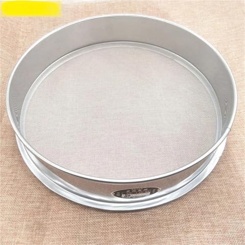 Mehlsieb， Mehlsieb, 1 Stück, Labor, 12–200 Maschenweite, Edelstahl, Standard-Testsieb, Durchmesser 20 cm, Mehlsieb zur Probenentnahme(400mesh 0.0385m) von SDGBCXD
