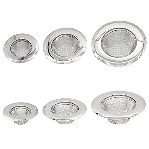 Mehlsieb， Mehlsieb Edelstahl Badewanne Haarfänger Stopper Küchenspüle Sieb Bodenablauf Dusche(1pcs L a) von SDGBCXD