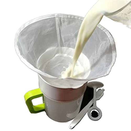 Mehlsieb， Mehlsieb Wiederverwendbares feines Netz Weinsieb Saft Sojamilch Nussmilch Tee Nylon Filterbeutel Schüsselform Lebensmittel(8x10cm) von SDGBCXD
