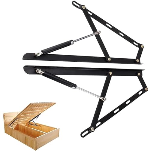 Pneumatische Stütze, 2 stücke Pneumatische Heavy Duty Gas Frühling Bett Lagerung Lift Hydraulische Aufstieg Mechanismus(75cm/29.5in) von SDGBCXD