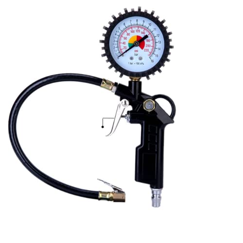 Reifendruckmesser, Reifen 36CM Trachea Überwachung mit Flexible Schlauch for Auto Fahrrad Motorrad Reifendruckmesser, Reifen 36CM Trachea Überwachung mit Flexible Schlauch for Auto Fahrrad Motorrad von SDGBCXD