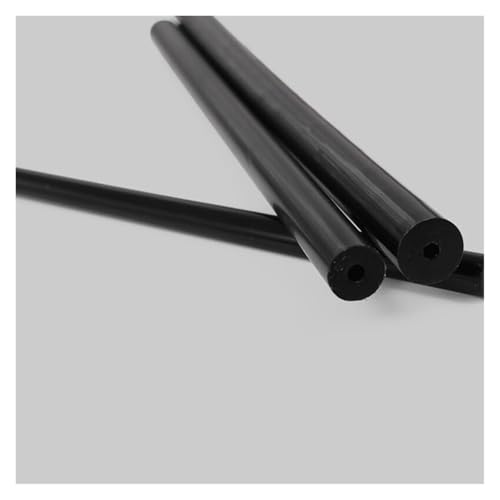 Runde Kunststoffstange, Hohl PU stange 500mm länge runde stick GUMMI FEDER bar polyurethan Elastische gummi(Black,O.D.30mm I.D.8mm) von SDGBCXD