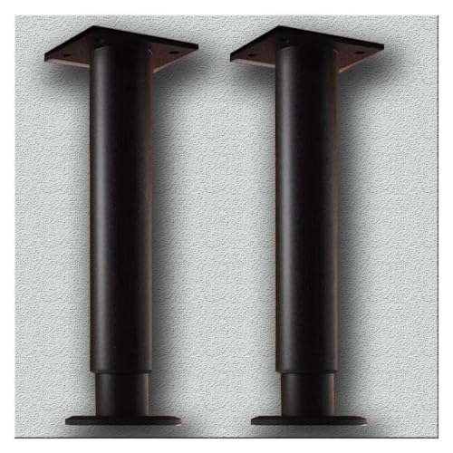 SDGBCXD Spülenschrankbeine, 2 Pcs Einstellbare Unterstützung Beine for Waschbecken Schrank Möbel Sofa BeinBohrer Freies Unterbau Becken Klammern(Black,H 42 76cm(16.5" 30")) von SDGBCXD