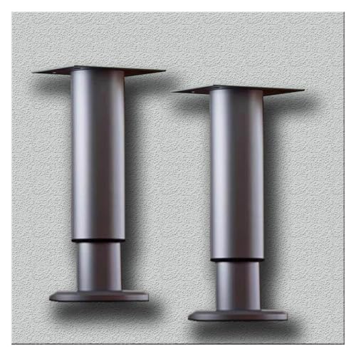 SDGBCXD Spülenschrankbeine, 2 Pcs Einstellbare Unterstützung Beine for Waschbecken Schrank Möbel Sofa BeinBohrer Freies Unterbau Becken Klammern(Grijs,H 8 12cm(3.1" 4.7")) von SDGBCXD