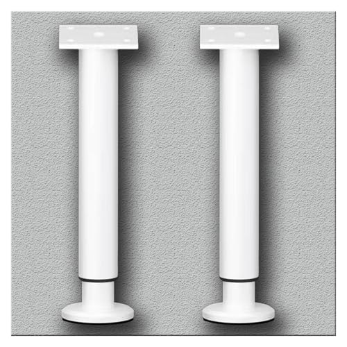 SDGBCXD Spülenschrankbeine, 2 Pcs Einstellbare Unterstützung Beine for Waschbecken Schrank Möbel Sofa BeinBohrer Freies Unterbau Becken Klammern(Wit,H 42 76cm(16.5" 30")) von SDGBCXD