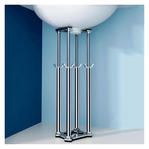 SDGBCXD Spülenschrankbeine, Edelstahl Bohren Freies Unterbau Becken Unterstützung PolesTelescopic Küche Stange Waschbecken Beine Stehen Badezimmer(Height 18 28cm(7" 11")) von SDGBCXD