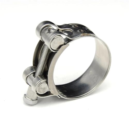 Schlauchschelle, 1 Stück Auspuffrohr 17–43 mm Edelstahl T-Bolzen Motoreinlass Auspuffanlage Silber for Turbodruckschläuche(32 35 mm) von SDGBCXD