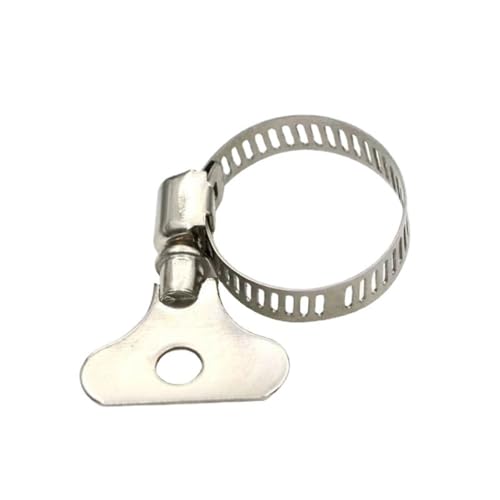 Schlauchschelle, 2 stücke Schneckengetriebe 6-95mm Einstellbare Schlüssel Klemme Schlauch Clip Edelstahl for Wasser Rohr Automotive Mechanische(6 12 mm) von SDGBCXD