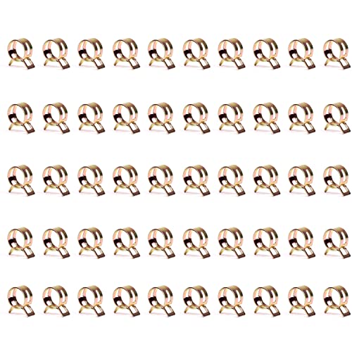 Schlauchschelle, 50 Stück Federklammern aus Silikon, Vakuum, geeignet for Schläuche, Luftschläuche, Wasserleitungen, Innendurchmesser M11.5-M13.5(M11.5) von SDGBCXD