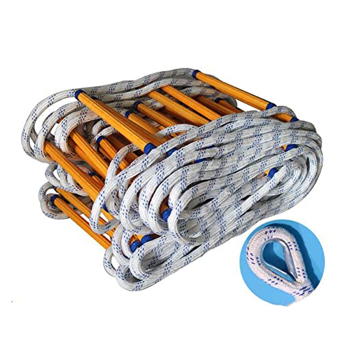 Seil Treppe, 2–6 Sfire Leiter schwer entflammbar Notfall Feuer Training Flucht Seil/25 m 82 ft(5M/16Ft) von SDGBCXD