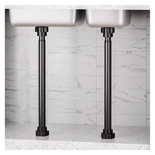 Spülenschrankbeine, 2 Stück Spülbecken-Stützstange, Bohrer, FreeSink-Beine, Edelstahl, Installations- und Reparaturset for Küchenmöbel(Height 65 100cm) von SDGBCXD