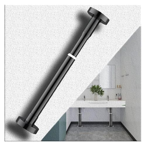 Spülenschrankbeine, Bohrfreie Stützstangen for KüchenspüleStützbeine aus Edelstahl(Black,Height 35 50cm) von SDGBCXD