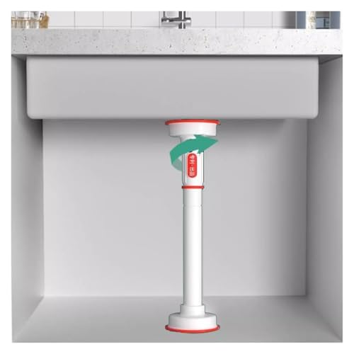 Spülenschrankbeine, Edelstahl-SpülenbeineTeleskop-Stützstange Unterbau-SpülenhalterungenBohrfreies verstellbares Möbelbein(Height 70 120cm) von SDGBCXD