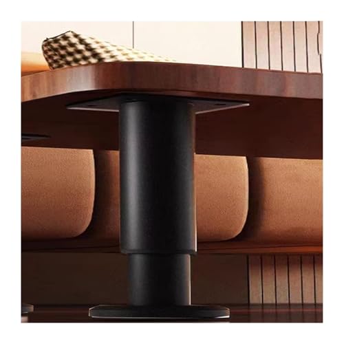 Spülenschrankbeine, Edelstahl Teleskop Stahl Unterstützung PolesInstallation Und Reparatur Kit Jack for Küche Bad Schrank(Black,Height 18 30cm) von SDGBCXD