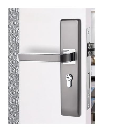 Türschlösser, 1 Set von zink-legierung Innen Türschloss Schlafzimmer Stille Holz Tür Griff Lock Set(A2-50mm) von SDGBCXD