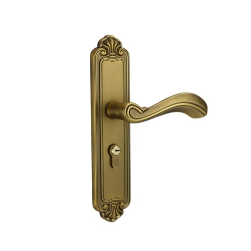 Türschlösser, Integriertes mechanisches Türschloss for den Innenbereich Qinggu Huanggu Schlafzimmer Leises amerikanisches Griffschloss(M11 117 Yellow Bronze) von SDGBCXD