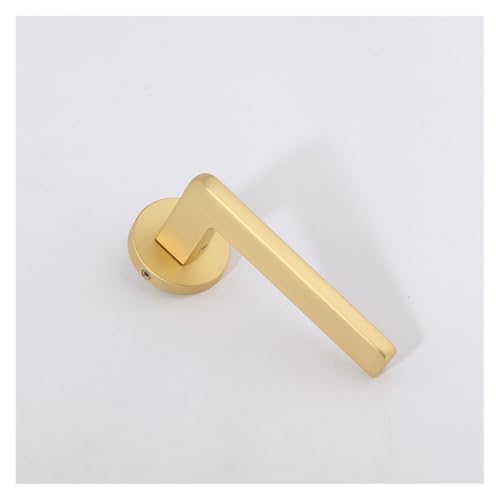 Türschlösser, Schlafzimmer Massivholz Türschloss Einfache Innen Leise Schwarz Türgriff Haushalt Zink-Legierung Split Lock(Brushed Copper) von SDGBCXD