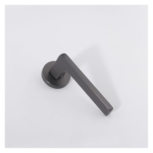 Türschlösser, Schlafzimmer Massivholz Türschloss Einfache Innen Leise Schwarz Türgriff Haushalt Zink-Legierung Split Lock(Gray Brushed) von SDGBCXD