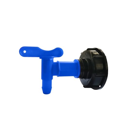 Wasserhahn-Anschluss， 1 Stück 3/4 Zoll IBC-Tank-Hahnadapter Grobgewinde S60 auf 5/8 Zoll Schlauchanschluss Ventile Armaturen Gartenwassertanks Wasserhahn Ersatz(D) von SDGBCXD