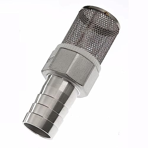 Wasserpumpenfilter, 1 Stück Edelstahl, Gartenbewässerungsrohr Autowaschpumpe Edelstahlfilternetz Mesh-Wasserfilter(1 1/2" 40mm) von SDGBCXD