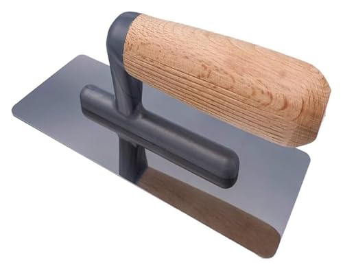 Zementkelle, Verputzkelle - Eimer Maurerwerkzeug Edelstahl Holzgriff(Rectangle) von SDGBCXD
