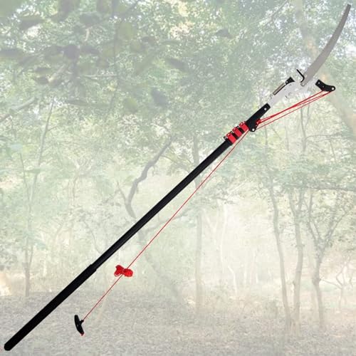 hohe Astsäge， Teleskop-Baumschere, Hochentaster, ausziehbare Baumsäge mit großer Reichweite, Baumschere for Beschneiden und Trimmen von Ästen und Blättern(18ft) von SDGBCXD