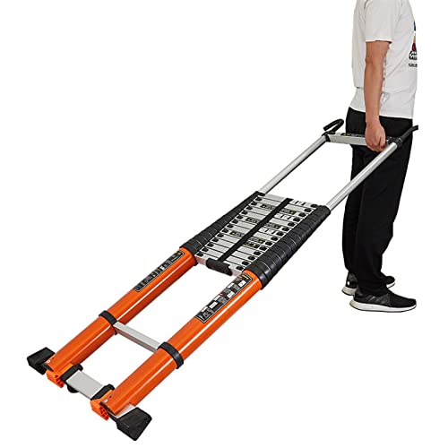 teleskopische leiter ， Mehrzweck-Ausziehleiter, Teleskopleiter mit Dachhaken, 8 m/7 m/6 m hohe Aluminium-Verlängerungsleitern, Teleskopleiter(8m/26ft) von SDGBCXD