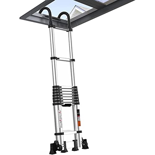 teleskopische leiter ， Mehrzweck-Ausziehleiter 7 m/6 m/5 m/4 m/3 m/2 m Aluminium-Teleskopleiter, Aluminium-Verlängerung mit Haken für(3.5M/11.5ft) von SDGBCXD