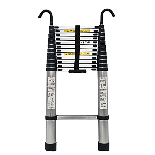teleskopische leiter ， Teleskopleiter 12,5 Fuß / 15,5 Fuß / 20 Fuß / 14 Fuß, Teleskop-Ausziehleitern aus Aluminium mit Haken(5.9m/19ft) von SDGBCXD