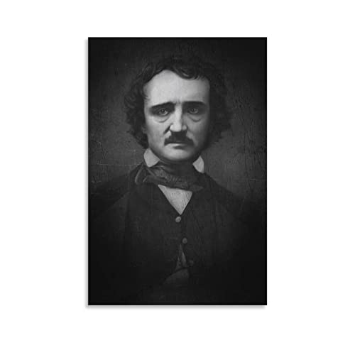 SDGSG Edgar Allan Poe Portrai Leinwand-Kunstposter und Wandkunst-Bilddruck, modernes Familien-Schlafzimmer-Deko-Poster, 30 x 45 cm von SDGSG
