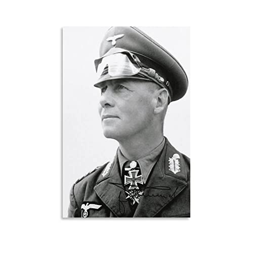 SDGSG Erwin Rommel Poster, dekoratives Gemälde, Leinwand, Wandkunst, Wohnzimmer, Poster, Schlafzimmer, 50 x 75 cm von SDGSG