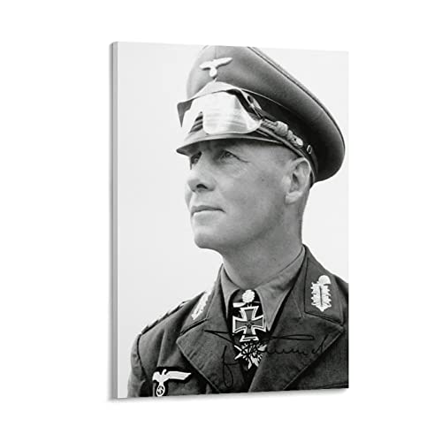 SDGSG Erwin Rommel Poster Dekorative Malerei Leinwand Wandkunst Wohnzimmer Poster Schlafzimmer Gemälde 60 x 90 cm von SDGSG