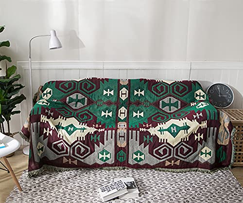 SDINAZ Sofadecke Dekorative Decke Kuscheldecke Bettwurf DeckeBettdecke Stuhldecke Sofa Bezug Sofaüberwürfe Waschbar Überwürfe Reisedecke mit Quaste Geometrie Muster 230 cm x 250 cm von SDINAZ