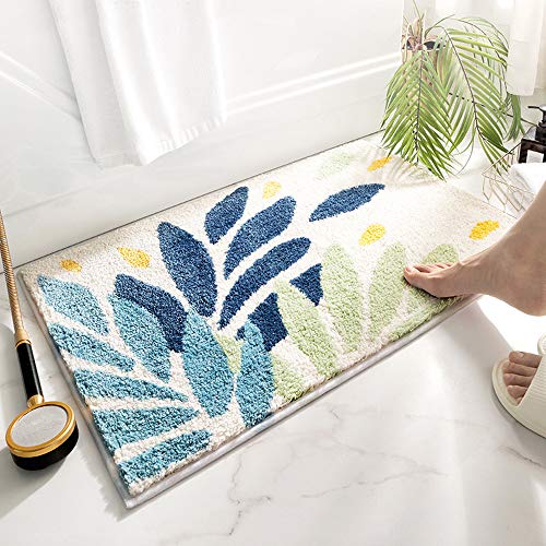 SDINAZ Badematte Teppiche rutschfest Waschbar Badteppiche Badvorleger Pads Badematten Duschmatten Badewannenmatten 80 x 50 cm von SDINAZ