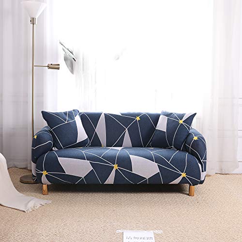 SDINAZ Sofaüberwürfe Sofabezug 4 sitzer Einstellbar Elastische Stretch Couchbezug Sofahusse Drucken Sofa Abdeckung Schonbezüge von SDINAZ