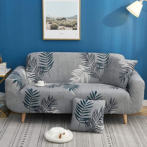 SDINAZ Sofa Überwürfe Sofabezug 2 sitzer met 2 Kissenbezüge Sofaüberwürfe Einstellbar Elastische Stretch Couchbezug Sofahusse Drucken Sofa Abdeckung Sofa Schonbezüge von SDINAZ